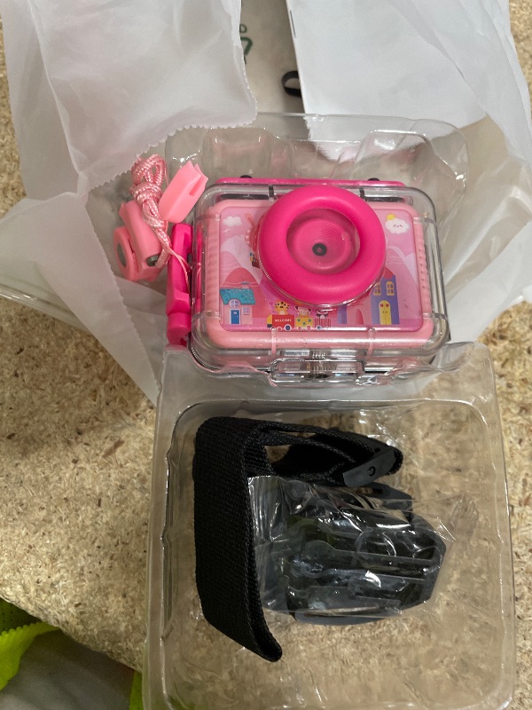 Photo 1 of **FOR PARTS ONLY, CAMERA DOES NOT POWER ON** Pool Toy & Kids Underwater Camera - 99FT Waterproof Kid Action Camera 1080P Video&20MP Photo with Flip Lens, Includes 32GB Card for Diving Swimming Beach Snorkeling,Birthday Gift for Girls - GKTZ