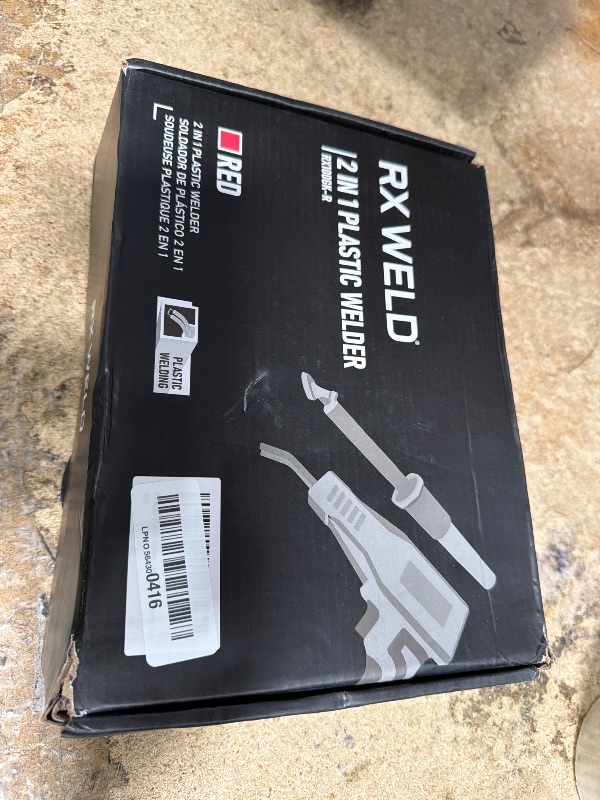 Photo 1 of **MISSING PIECES**RX WELD Plastic Welder, 2 in 1 Welding Kit Repair Welder Kit 1000PCS Hot Stapler for Car Bumper Cracks, Kayaks, Plastic Toys, Patent Number D1052628