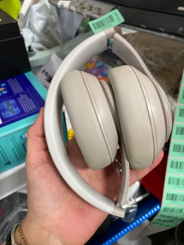 Photo 1 of **ISSUE W/ RIGHT EAR** Beats Studio Pro Premium Wireless Over-Ear Headphones- Up to 40-Hour Battery Life, Active Noise Cancelling, Great for Travel & Commuting, USB-C Lossless Audio, Apple & Android Compatible - Sandstone