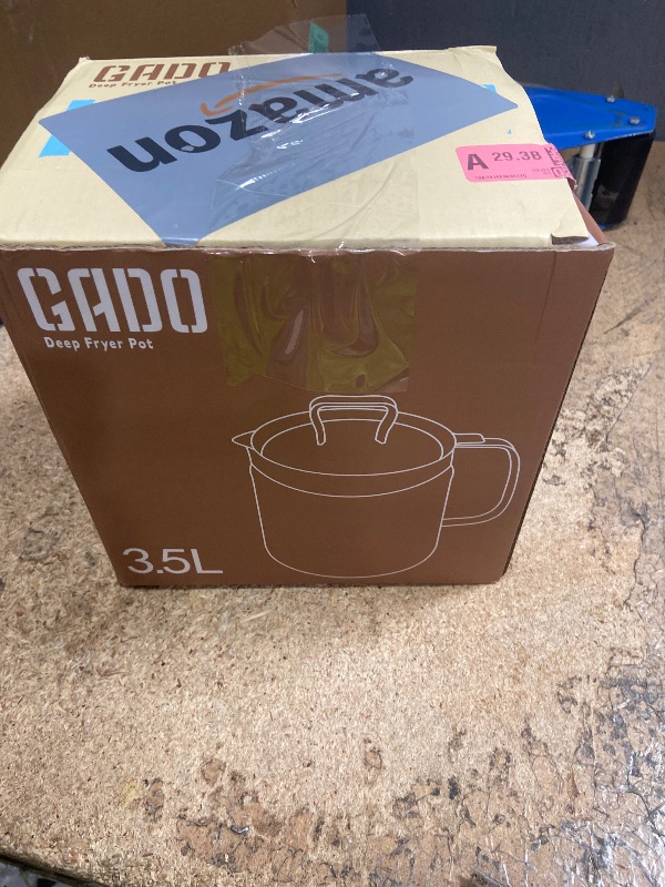 View 2 of ***NO LID*** 119oz 304 Stainless Steel Deep Fryer Pot with Basket & Strainer, Large Capacity Bacon Grease Container for Kitchen,Frying, Cooking, Camping,Oil Filter Container - Dishwasher Safe (119oz/3.5L/3.7Qt)