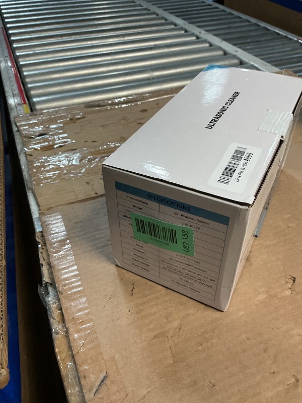Photo 1 of (used, untested) Ultrasonic Denture Cleaner with Automatic Clean, Drain & Dry, 45kHz Retainer and Night Guard Cleaning Machine with Built-in Drainage Chamber, Low-Noise Design for Aligners, Braces & Dental Appliances