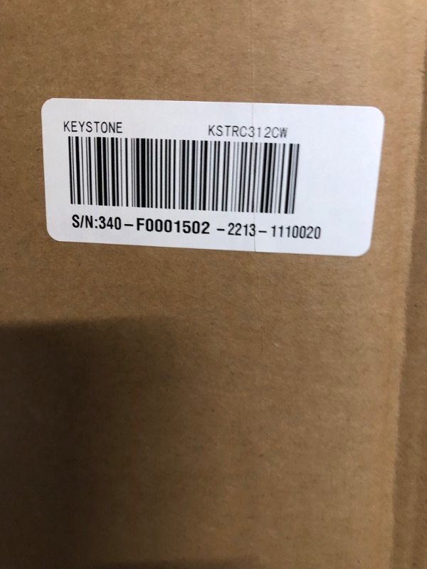 Photo 1 of ***FACTORY SEALED***Keystone New Standard 3.1 Cu. ft. 18.5 in W Compact Standard Door Refrigerator/Freezer, White, KSTRC312CW
