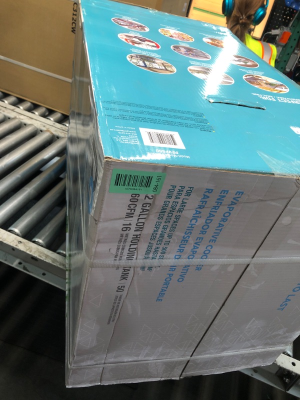 Photo 1 of ***FACTORY SEALED*** Perfect Aire 560 CFM Portable Evaporative Cooler for Hot/Dry Climates, Indoor Fan Powered Swamp Cooler for Garage, Warehouse, Medium Rooms up to 500 square feet