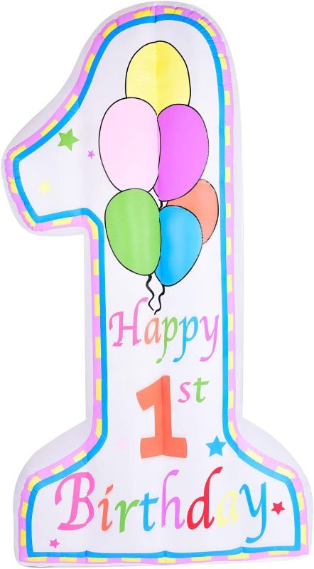 Photo 1 of ***FACTORY SEALED***Fraser Hill Farm 95-in H Lighted Birthday Inflatable