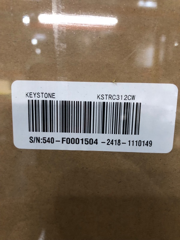 Photo 1 of ***FACTORY SEALED***Keystone New Standard 3.1 Cu. ft. 18.5 in W Compact Standard Door Refrigerator/Freezer, White, KSTRC312CW