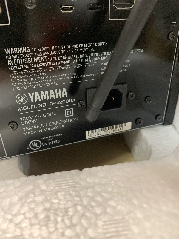 Photo 1 of ***MISSING PARTS***n
Yamaha Audio Yamaha R-N2000A Hi-Fi Network Receiver with Streaming, Phono and DAC – SilverQW44