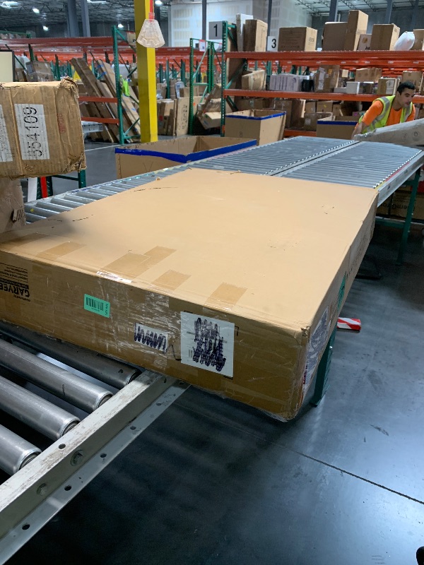Photo 1 of *** MISSING HARDWARE***71'' Dog Crate Furniture for 2 Dogs, Extra Large Double Dog Kennel Indoor with Removable Divider and Storage Drawers, Heavy Duty Indoor Wooden Dog Crate TV Stand for Large Medium Dogs