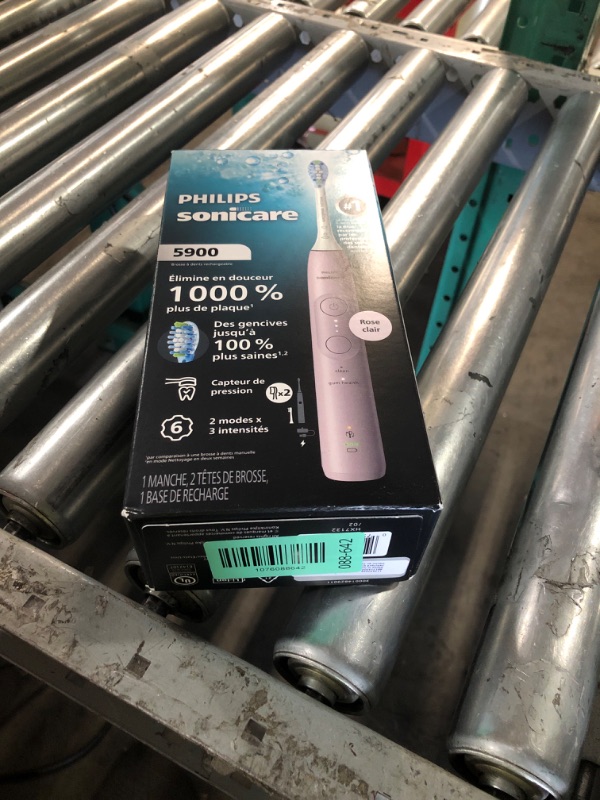 Photo 1 of ***FACTORY SEALED ***Philips Sonicare 5900 Series Electric Toothbrush, Pressure Sensor, 6 Brushing Settings, SmarTimer, BrushPacer, 21-day Runtime, Gentle Professional-Clean Feel, for Sensitive Gums, Light Pink, HX7132/02