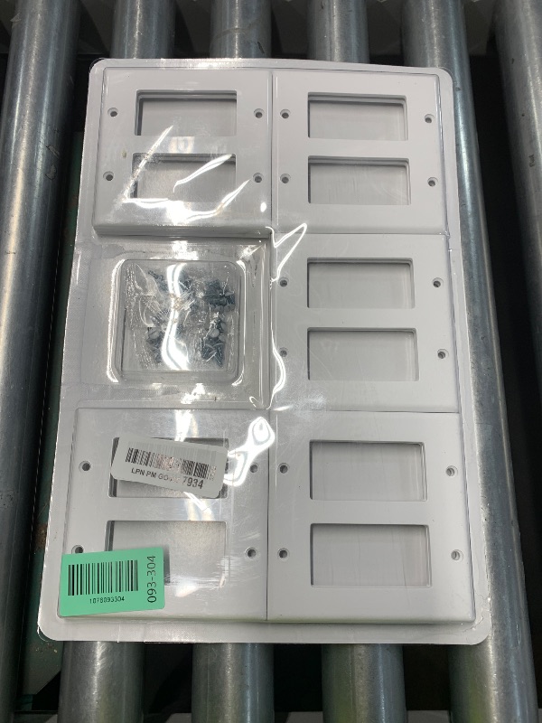 Photo 1 of [10 Pack] BESTTEN Decorator Wall Plate, 2 Gang Standard Size Outlet Cover for GFCI and USB Receptacles, H4.53” x W4.57”, Unbreakable Polycarbonate Material, UL Listed, White