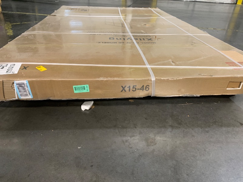 View 3 of ***FACTORY SEALED******TRUCK/TRAILER PICKUP ONLY***46" W x 78" H French Glass Shower Screen for Bathroom ,Fixed Full-Framed Walk in Shower Door in Matte Black Finish, Shower Glass Panel with 5/16" (8mm) Clear SGCC Tempered Glass, Easy Installation