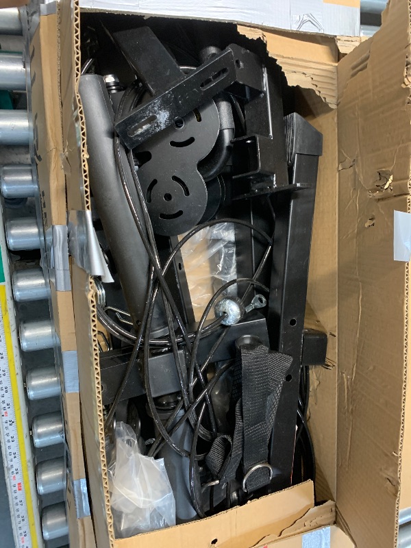 Photo 1 of ***MISSING PARTS***Fitvids Wall Mount Cable Station, 17-Position Dual Pulley, Cable Crossover for High/Low Pulls, LAT Pulldown & Tricep Rope, Space-Saving Home Gym, 400lb Load, Steel Construction