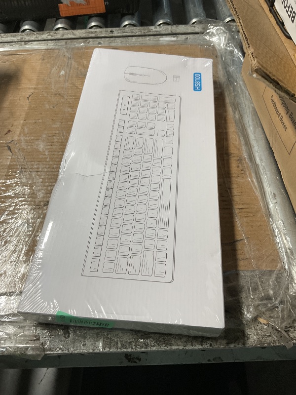 Photo 1 of ***FACTORY SEALED - OPENED FOR INSPECTION***Wireless Keyboard and Mouse Combo, Full-Sized Wireless Keyboard and Adjustable DPI Mouse, 2.4GHz USB Receiver, Silent Keyboard and Mouse for PC, Windows, MAC, Desktop, Laptop (Avocado Green)