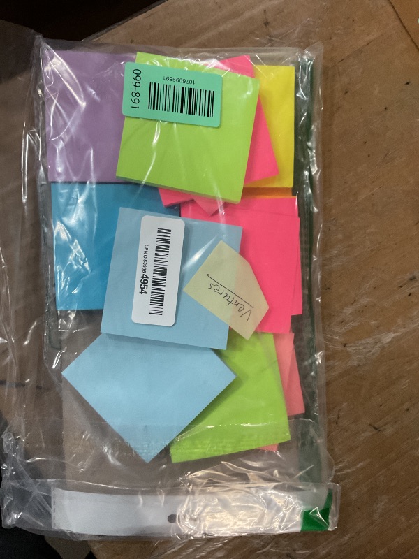 Photo 1 of (16 Pack) Sticky Notes 3x3, Self-Stick Pads Bright Colors Sticky Note, Recyclable, Easy to Stick for Home, Office, Notebook
