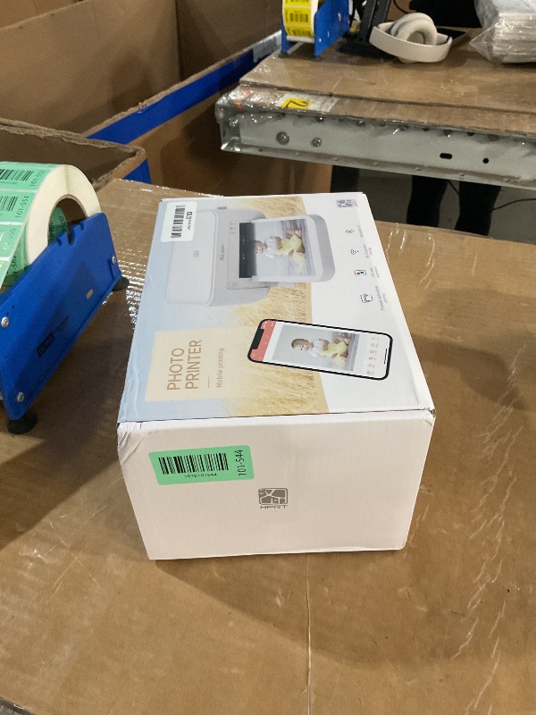Photo 1 of **NO INK INCLUDED**HPRT CP4100 Photo Printer - Plus 4x6 Bluetooth Instant Picture Printer with 20 Sheets & Ribbon - Wi-Fi, Premium Dye Sublimation - 300 DPI Display Resolution - Editing App for Fun, Creative Photos