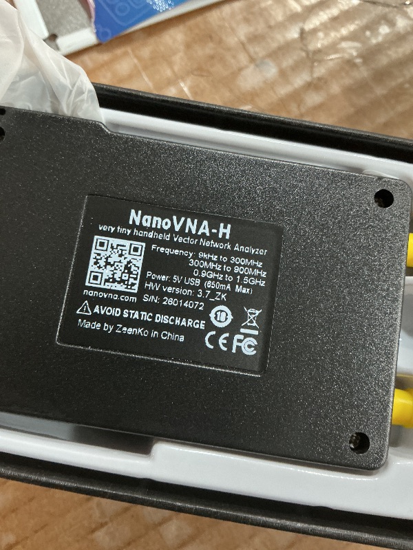 Photo 1 of [Upgraded] AURSINC NanoVNA-H Vector Network Analyzer 9KHz -1.5GHz Latest HW V3.7 HF VHF UHF Antenna Analyzer, Measuring S Parameters, SWR, Phase, Delay, Smith Chart