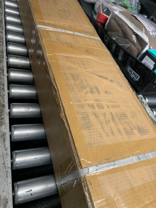 Photo 1 of ***FACTORY SEALED - OPENED FOR INPSECTION***
SmartStandard 24 x 84 inch White Sliding MDF Barn Door with 4FT Black Sliding Door Hardware Kit & Handle, Pre-Drilled Ready to Assemble, Waterproof PVC Coating, H-Frame