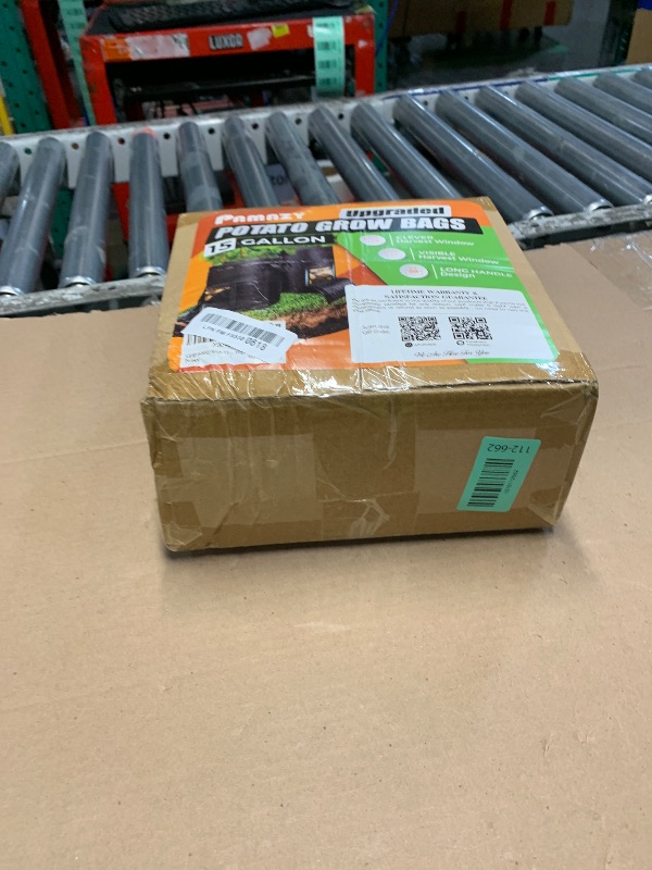 Photo 1 of [Upgraded] 4Pcs 15 Gallon Potato Grow Bags with Unique Harvest Window & Visible Window, Non-Woven Planter Pot with Sturdy Handle, Potato Growing Container, Plant Garden Bags to Grow Vegetables, Tomato