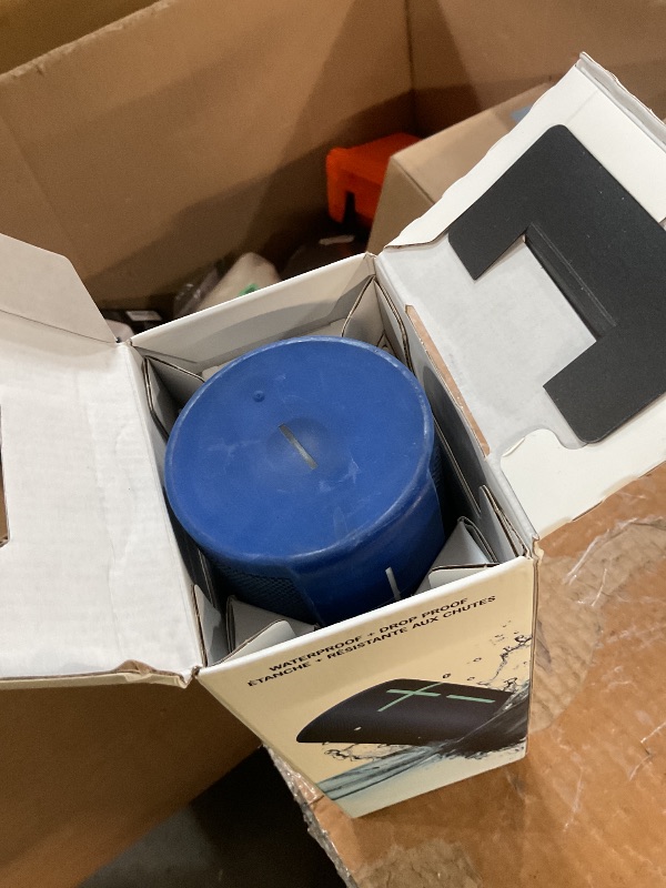Photo 1 of ***MISSING PARTS***
Ultimate Ears MEGABOOM 4 Portable Waterproof Bluetooth Speaker with Immersive 360-Degree Sound and Balanced Bass, Floating Speaker with 20-Hour Battery and 147ft (45m) Range - Blue
