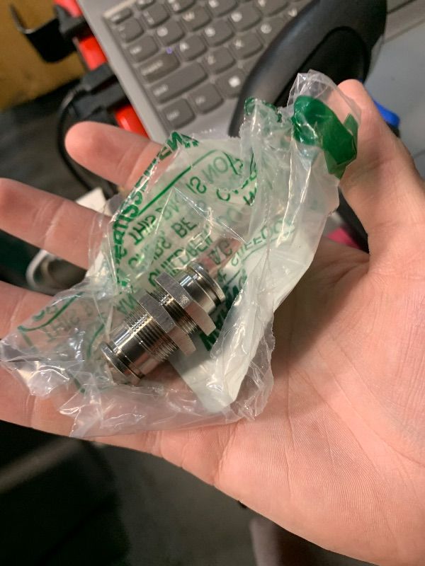 View 3 of ***MISSING ONE**
Jienk 2Pcs 304 Stainless Steel Bulkhead Union 3/8" x 3/8" Tube OD Push to Connect Tube Fitting, PMM-3/8 Pneumatic Quick Connect Air Fitting