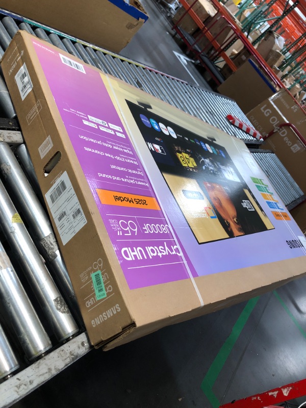 Photo 1 of ***FACTORY SEALED - OPENED FOR INSPECTION***Samsung 65-Inch Class Crystal UHD U8000F 4K Smart TV (2025 Model) Endless Free Content, Processor, MetalStream Design, Knox Security, Alexa Built-in