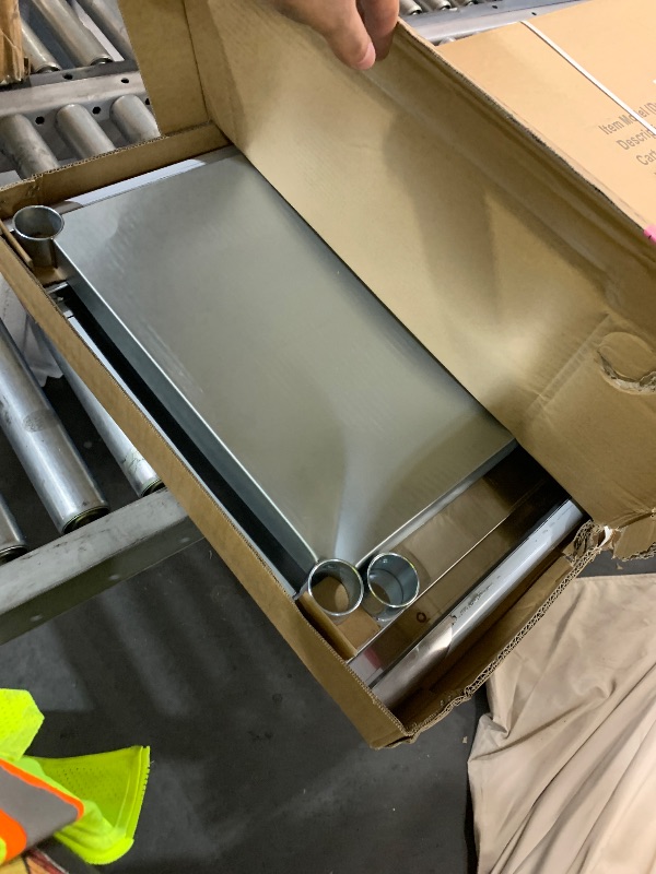 Photo 1 of ***FACTORY SEALED - OPENED FOR INSPECTION***Stainless Steel Table for Prep & Work, 24x70 Inches, Metal Commercial Heavy Duty Table with Adjustable Under Shelf for Restaurant, Home and Hotel