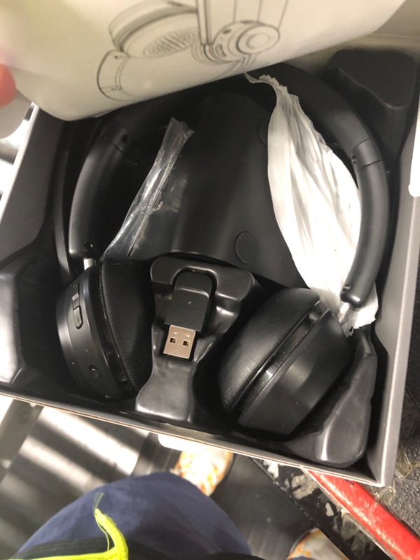 Photo 1 of (Upgraded Version) Wireless Headset, Bluetooth Headset with Noise Cancelling Microphone, Best Headphones with Mic Mute & USB Dongle for PC/Computer/Laptop/Cell Phones/Remote Work/Call Center