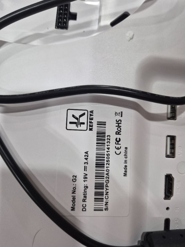 Photo 1 of ** for parts only, damaged pole wire does not power on ** KEFEYA 32-Inch Portable TV with Touch Screen | 6GB RAM + 128GB Storage | 1080P Full HD Portable Monitor with Built-in 8-Hour Battery | Android 13 OS | Rolling TV on Wheels | Remote Control