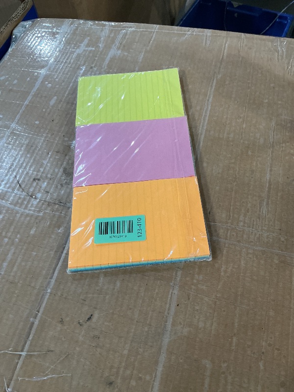 Photo 1 of (9 Pack) BOKUGE Lined Sticky Notes 4x6 in, Strong Adhesive Self Stick Note Pads, Sticky Notes with Lines, 9 Colorful Options, Perfect for Office, Classroom, Task Reminders, Smooth Writing