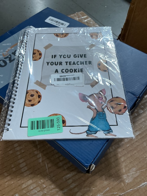 View 2 of [1 Pack] If You Give Your Teacher a Cookie Book – A4 Large Teacher Appreciation Gift for Male Teachers, Creative Thank You Book for Christmas & End of Year
