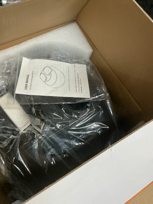 Photo 1 of **MISSING POWER CORD**CARESKY Shiatsu Foot Massager Machine with Heat : Deep Kneading Foot Massage with Vibration & Compression for Plantar Fasciitis & Neuropathy Pain Relief, Deep Tissue Foot Massager