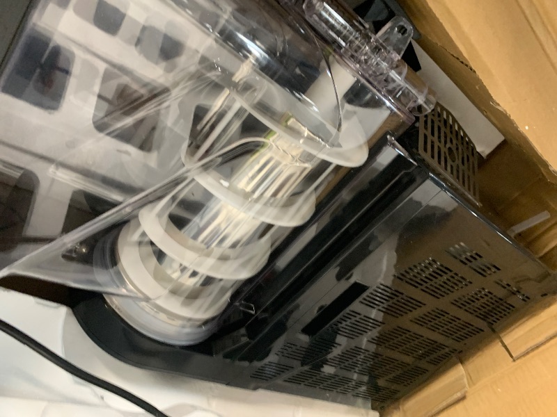 Photo 1 of **FOR PARTS ONLY, DOESNT GET COLD**ICEVIVAL 30L Double Tanks Commercial Slushie Machine, Margarita Frozen Drink Machine with Independent Controls & LED,Commercial Slushy Machine Top for High-Traffic Bars Restaurants, ETL Certificated ***ALLOW UPRIGHT FOR 