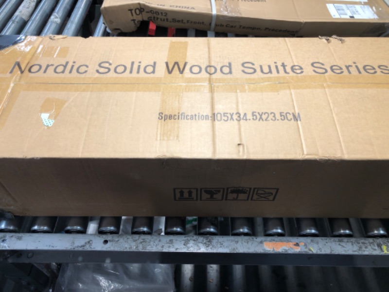 Photo 1 of ***FACTORY SEALED - OPENED FOR INSPECTION*** YuUniqex Wood Shoe Bench Entryway with Drawer: 3-Tiers Wooden Storage Shoe Rack with Bench Seat, Compact Mid-Century Modern Design for Entryway, Hallway,Closet,Front Door Entrance,Foyer Natural 39.3"