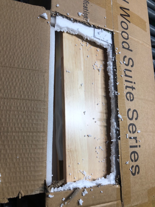 Photo 1 of ***FACTORY SEALED - OPENED FOR INSPECTION*** YuUniqex Wood Shoe Bench Entryway with Drawer: 3-Tiers Wooden Storage Shoe Rack with Bench Seat, Compact Mid-Century Modern Design for Entryway, Hallway,Closet,Front Door Entrance,Foyer Natural 39.3"