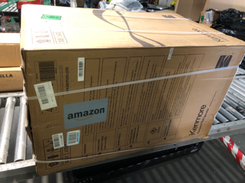 Photo 1 of ***FACTORY SEALED - OPENED FOR INSPECTION*** Kenmore 21" Compact Refrigerator with Chiller Compartment - Reversible Door, Adjustable Glass Shelves, ENERGY STAR Certified, 4 Can Rack, Interior Lighting, Freestanding, 4.5 cu. ft. Capacity - Black