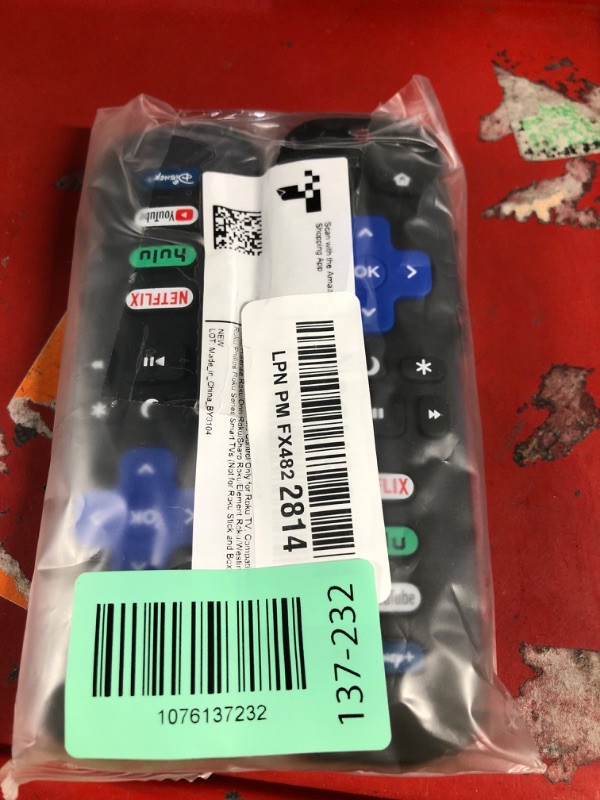 Photo 1 of (Pack of 2) Replacement Remote Control Only for Roku TV, Compatible for TCL Roku/Hisense Roku/Onn Roku/Sharp Roku/Element Roku/Westinghouse Roku/Philips Roku Smart TVs (Not for Roku Stick and Box)