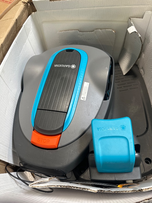 Photo 1 of ***UPDATED 5/3**** GARDENA 15002-41 SILENO City - Automatic Robotic Lawn Mower, with Bluetooth app and Boundary Wire, one of The quietest in its Class, for lawns up to 5400 Sq Ft, Made in Europe, Grey