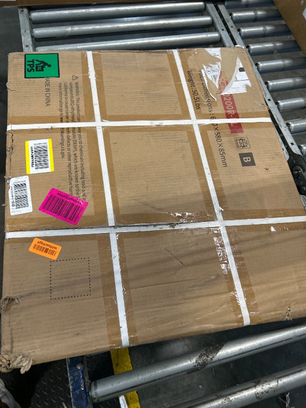 Photo 1 of [Only 1 box, partial set] 2-Ton Hydraulic Shop Crane Folding Engine Hoist with Lever, 4400Lbs Capacity w/6 Steel Casters - Heavy-Duty Portable Car Lift for Truck Engines, Boat Motors, Farm Equipment (Net Wt. 168 lbs)