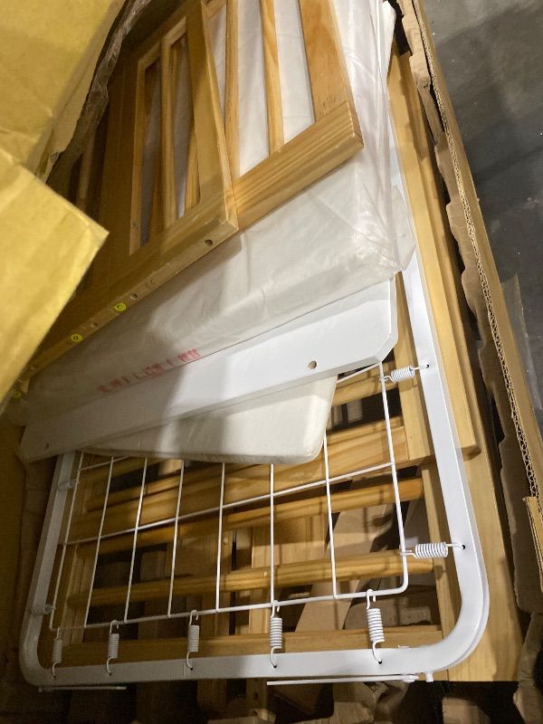 Photo 1 of *NEW IN BOX* Babyletto Yuzu Convertible All-Stages® Bassinet, Midi, Full-Size Crib in Natural, Greenguard Gold Certified, Portable & Adjustable with Conversion Kits and Pads Included