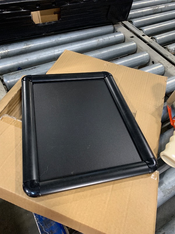 Photo 1 of ******SIMILAR***** BLACK COLOR****** STOBAZA Aluminum Alloy Snap Frame with Corner for Wall Mounting Household Poster Frame for Advertisements and Artwork Stylish and Lightweight Design Easy to Change Displays