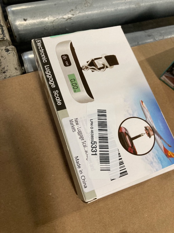 Photo 1 of **UNTESTED**
Luggage Scale, 110lb Luggage Weight Scale with 4 Unit Switching Functions&LED Display, Luggage Scale Travel Digital for Weighing Luggage, Backpacks, Packages and Markets