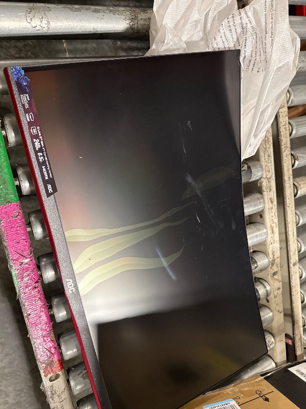 Photo 1 of ***FOR PARTS*** AOC C27G2Z 27" Curved Frameless Ultra-Fast Gaming Monitor, FHD 1080p, 0.5ms 240Hz, FreeSync, 2 x HDMI 2.0, 1 x Display Port, Height Adjustable, Xbox PS5 Switch Ready, 3-Year Zero-Bright-Dot