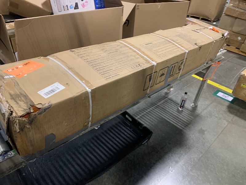 Photo 1 of ***FOR PARTS, PARTIAL SET: BOX 1 OF 2*** ROBUD Swing Sets for Backyard, Wooden Swing Set, All-in-One Kids Outdoor Play Equipment with Two Swings, Slide, Rock Climbing Wall, Blackboard, Telescope, Fort, Outdoor Playset for Kids & Toddlers