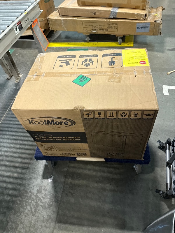 Photo 1 of ***UPDATED 5/17*** KoolMore 1.3 cu. ft. 24 inch Over The Range Stainless Steel Microwave (KM-MOT-OP1SS), 300 CFM Vent Hood Function, 1000W