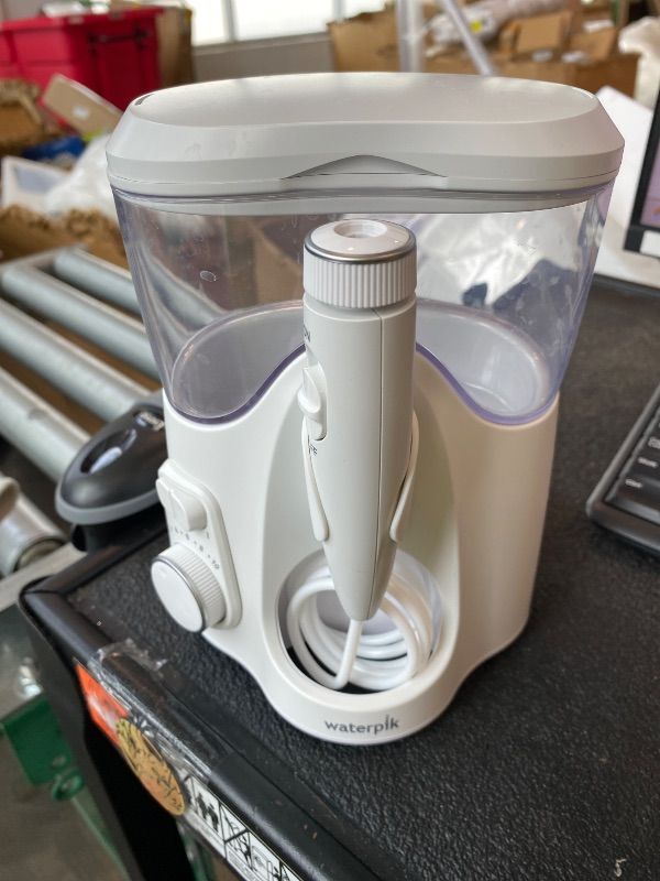 Photo 1 of [NOT BLUE IT IS WHITE!!!] Waterpik Aquarius Water Flosser For Teeth Cleaning, Gums, Braces, Dental Care, Electric Power With 10 Settings, 7 Tips For Multiple Users And Needs, ADA Accepted, Blue WP-663, Packaging May Vary