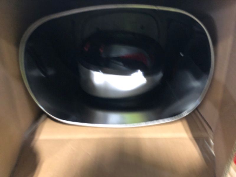 Photo 1 of *** SENSOR DOES NOT WORK *** iTouchless 13 Gallon Oval Sensor Trash Can with Odor Filter, 50 Liter Automatic Kitchen Garbage Bin, Fingerprint-Proof Stainless Steel, Smart Hands-Free Motion Lid, Quiet Soft-Close, Brushed Silver