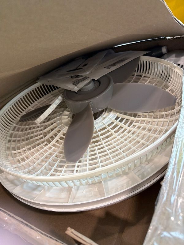 Photo 1 of **UNTESTED**
Lasko Oscillating Cyclone Pedestal Fan, Adjustable Height, Timer, Remote Control, 3 Speeds, for Bedroom, Living Room, Home Office, 18", Black, 1843