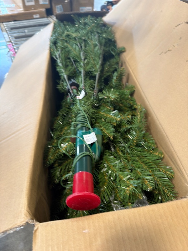 Photo 1 of ****REFERENCE PICTURE****Garvee 4.5' Artificial Christmas Tree Pre-Lit, Fraser Fir, 3 Colors Led, 659 Branch Tips, Premium Hinged Design, Full Natural Look Xmas Tree for Home Office Winter Holiday Indoor Decor,Easy Assembly