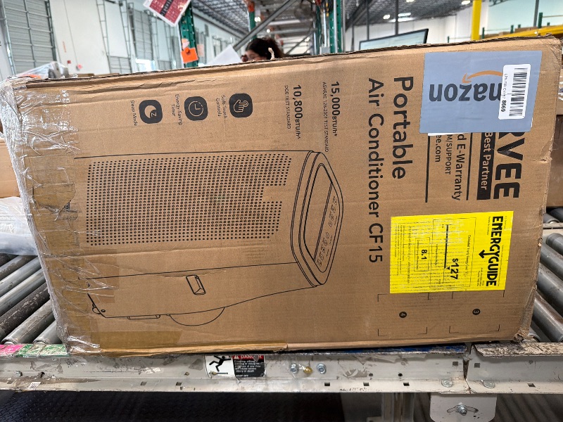Photo 1 of *** MAJOR DAMAGE DOES NOT WORK *** *** SOLD FOR PARTS ** *** FINAL SALE ** Air Conditioner,14000Btu Portable Air Conditioner with Remote Control,Quiet AC Unit with Cool, Dehumidifier & Fan Mode Room Cooling Up to 700 sq ft,24 Hour Timer, Window Installati