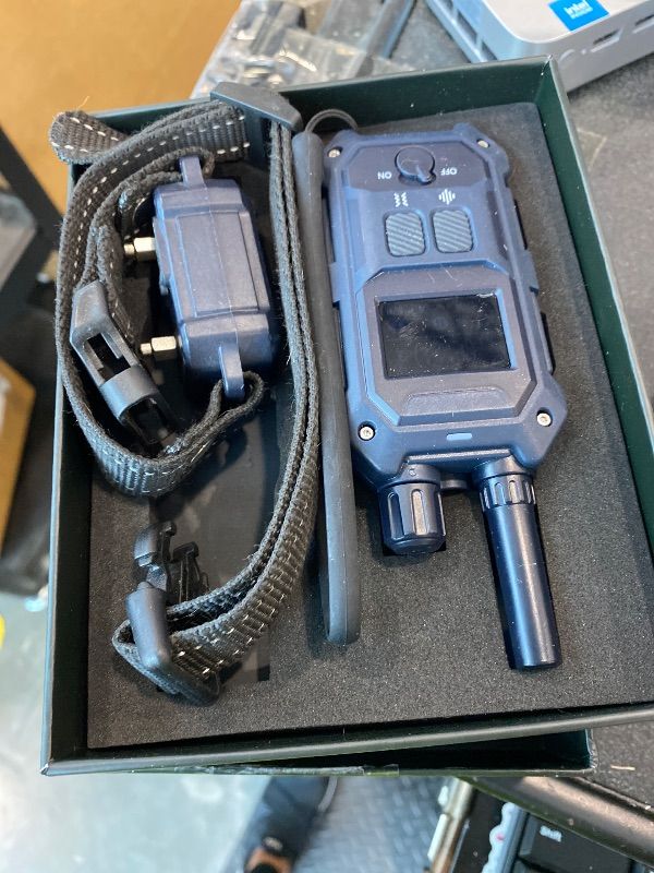 Photo 1 of **UNTESTED**
BLACKDOG Military Dog Shock Collar - 4200ft Dog Training Collar with Remote, 4 Training Modes, Flashlight & Strobe, 3-Month Battery, IP67 Waterproof Dog E Collar for All Breeds 5-150lbs (Dark Blue)