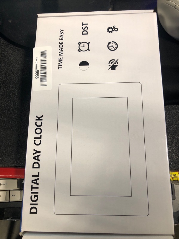 Photo 1 of [New Version] 7 Inch Day Clock - 19 Alarms,20 Custom Reminder, Remote Control, Level 10 Auto Dimmable Display Calendar Clock, Non-Abbreviated Day Date Alarm Clock for Impaired Vision Dementia Seniors